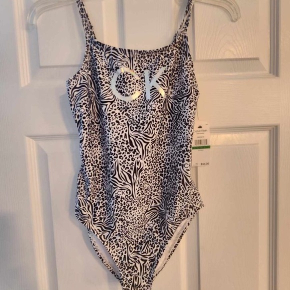 Calvin Klein Big Girls Bathing Suit - Picture 1 of 8